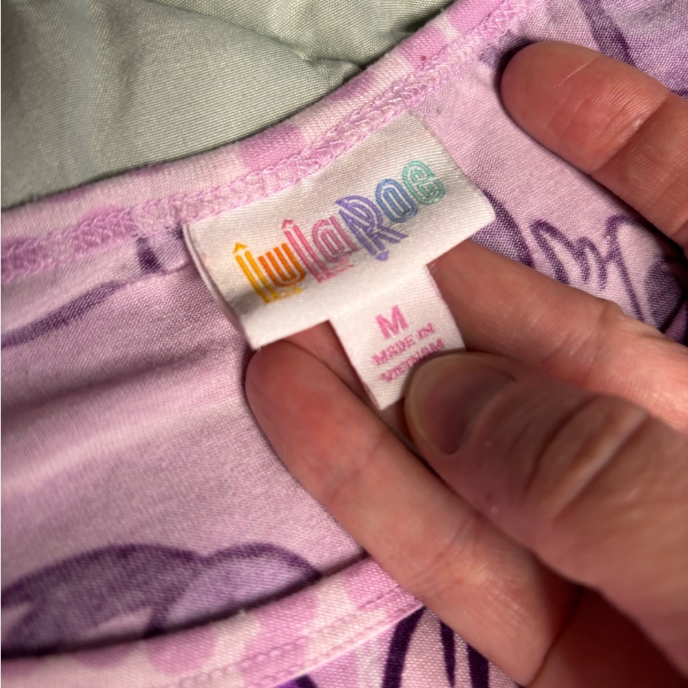 LuLaRoe Pink and Purple Top - Picture 3 of 3